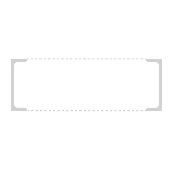 Nevs Intravenous Bag Labels, Thermal Double Notched 1-1/2" x 4" White PDNOT-154 - main